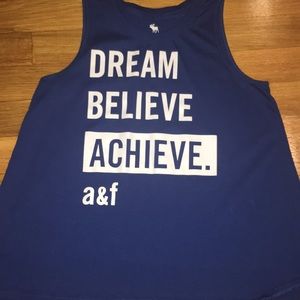 “DREAM, BELIEVE, ACHIEVE, a&f” Tank Top